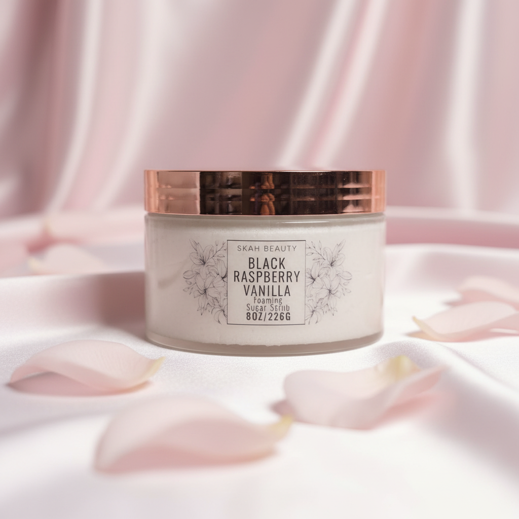 Black Raspberry Vanilla Foaming Sugar Scrub