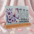 Butterfly Kitchen Conversion Glass Cutting Board