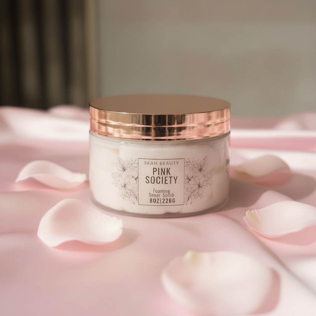 Pink Society 8oz Foaming Sugar Scrub